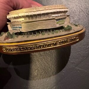 Three Rivers Stadium Collectible Miniature - White and Gold